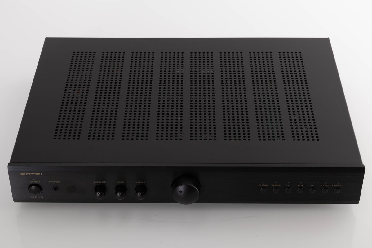 Top view of a used Rotel A11MKII Integrated Amplifier