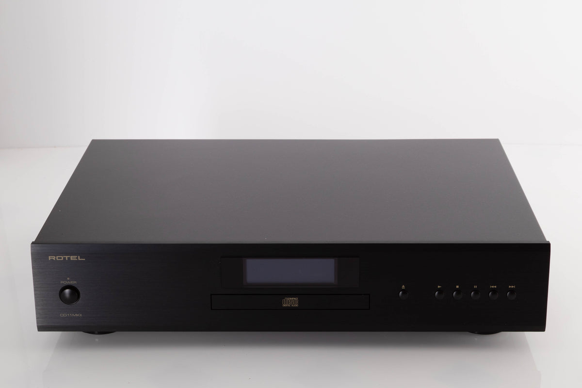 Front view of a used Rotel CD11 MKII CD Player in a Black finish
