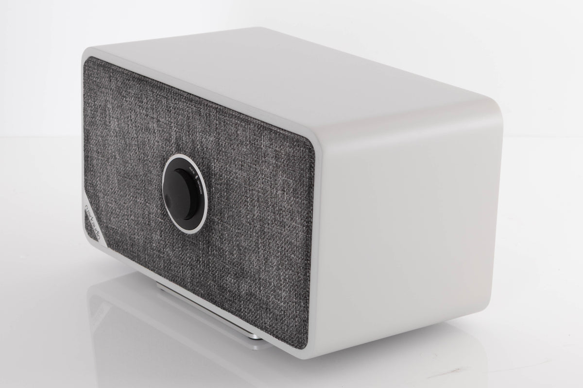 Front right corner of a used Ruark MRX Streaming Speaker