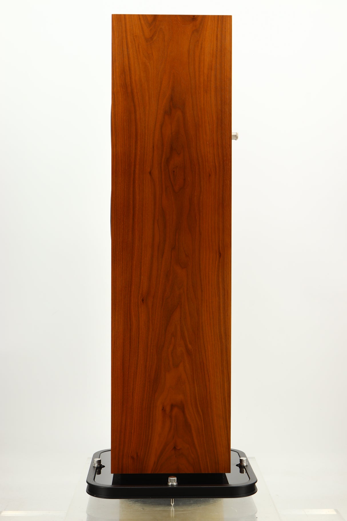 Side view of a used Russell K Red 150SE Floorstanding Speaker in Walnut finish