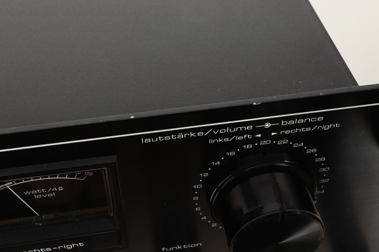 Close up view of a used Saba VS2160 Integrated Amplifier