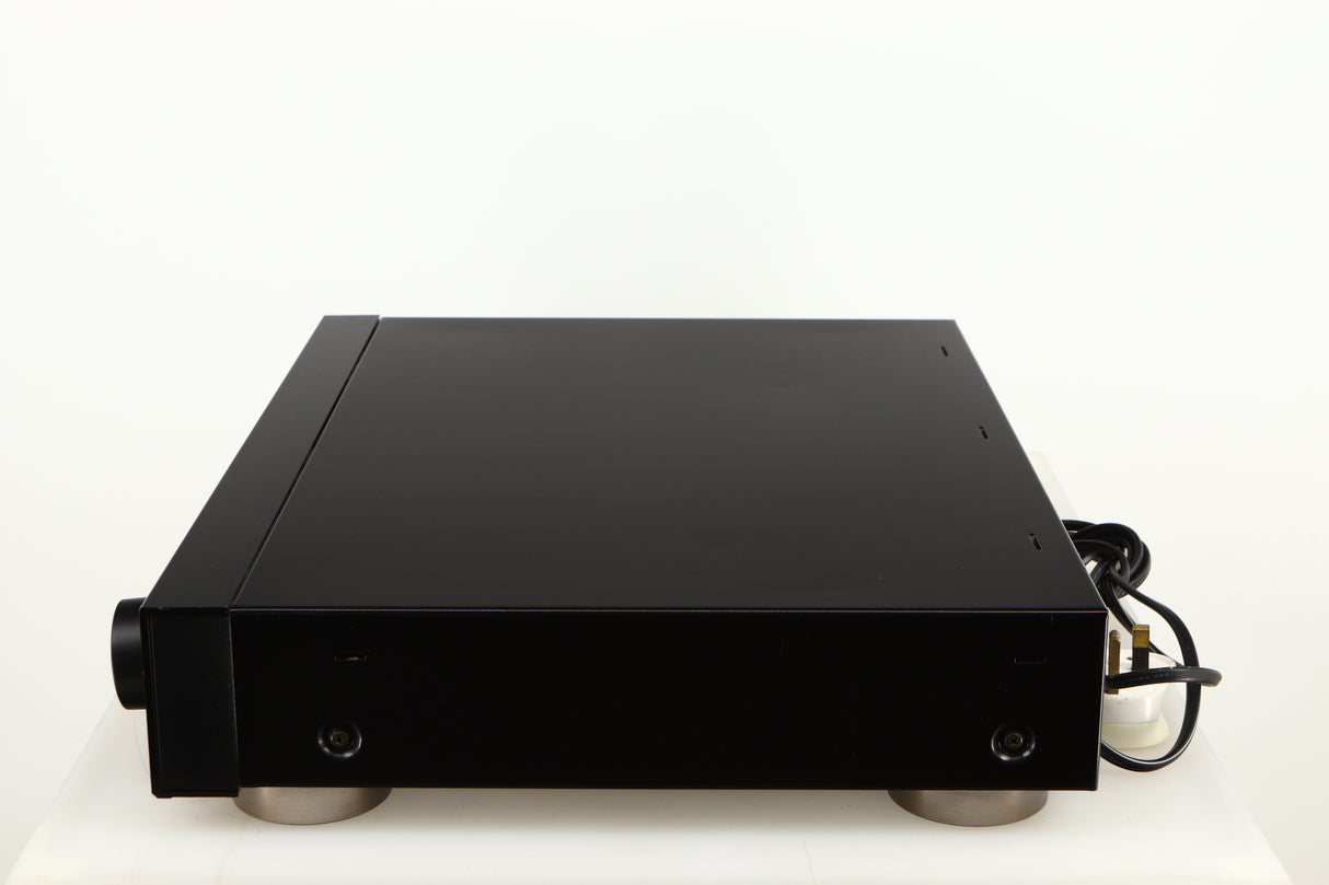 Right side view of a used Sony ST-S570ES FM/AM Tuner in a black finish