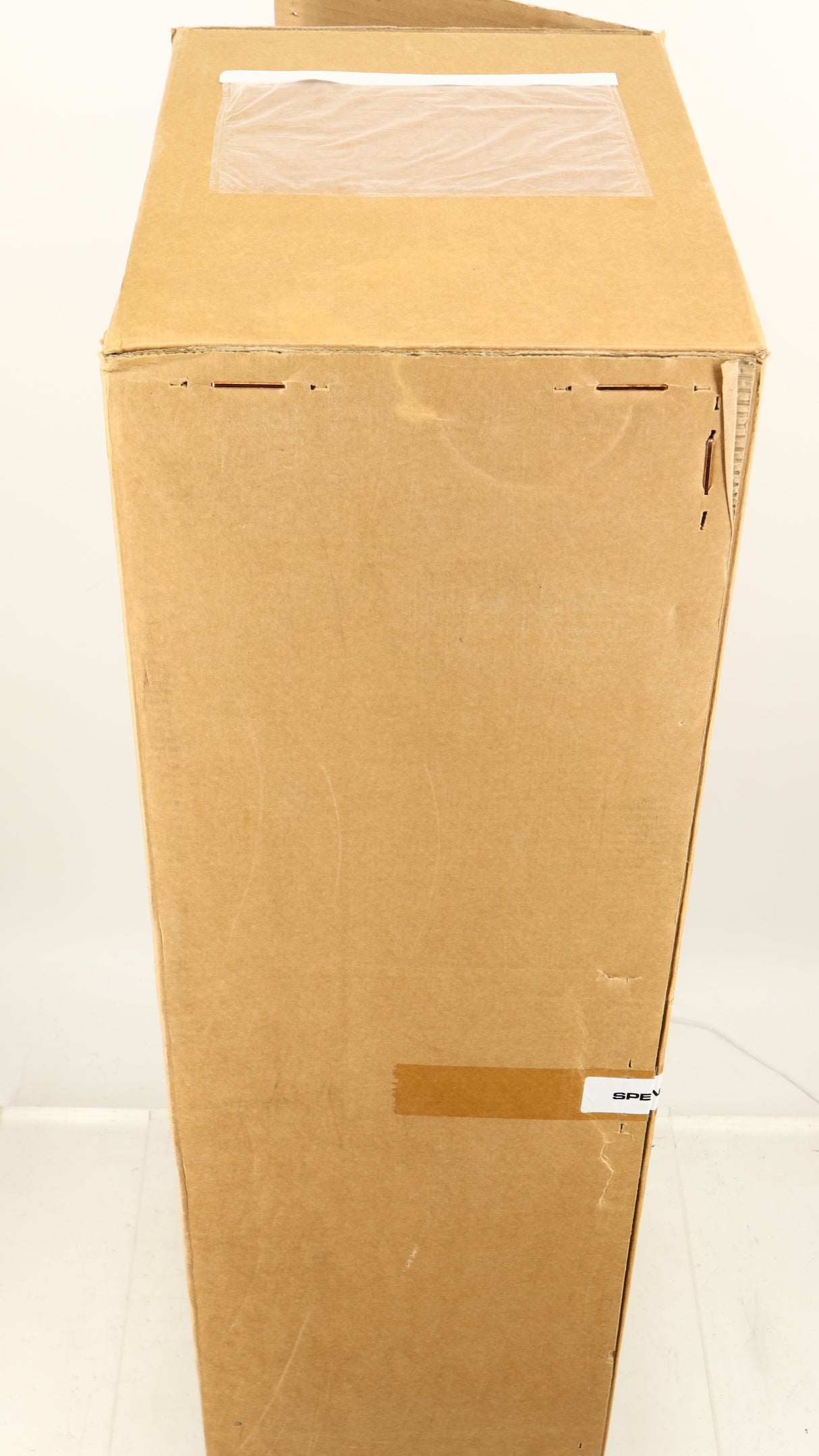Box for a used Spendor A7 Floorstanding Speaker in a black oak finish