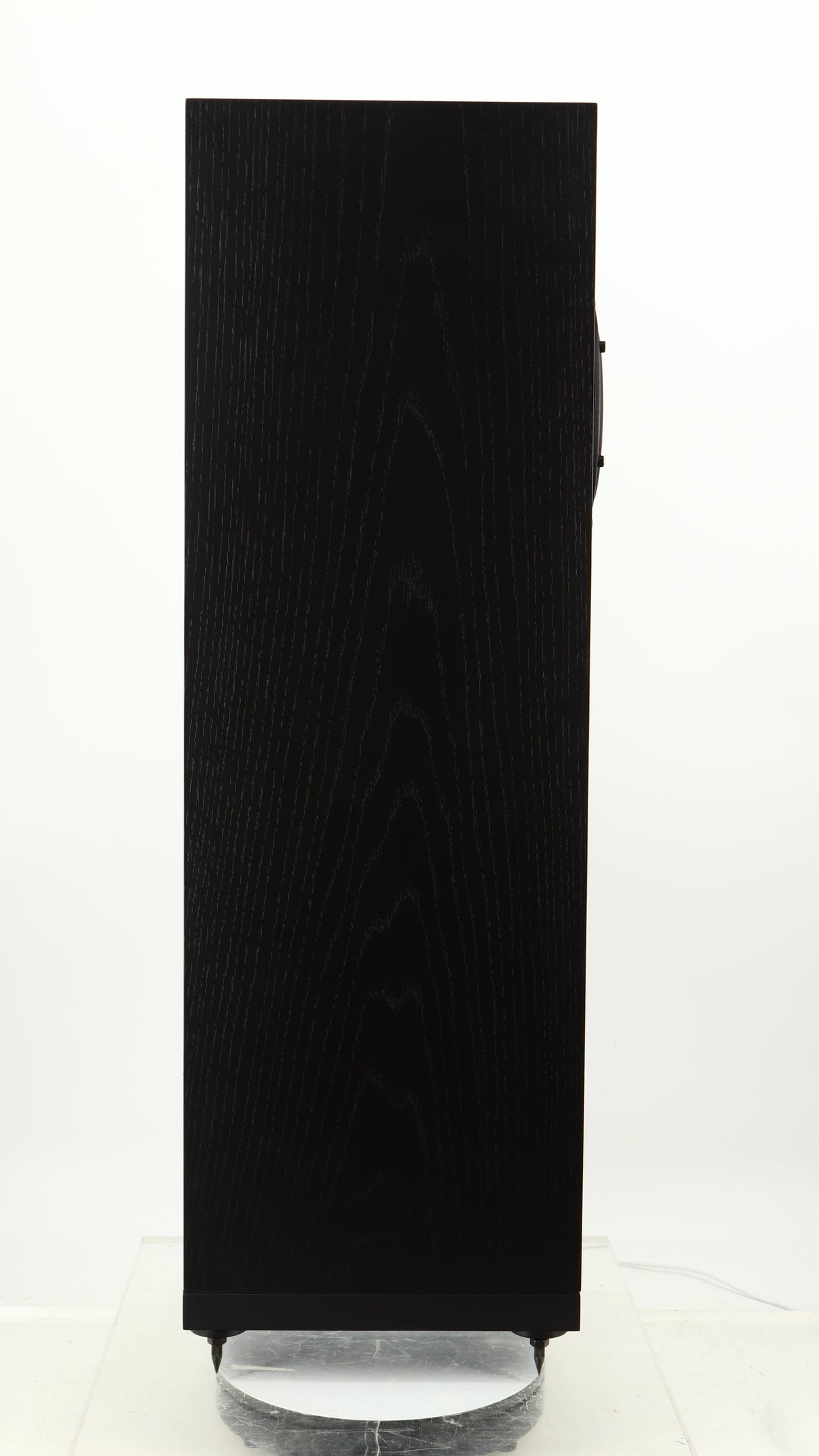 Left side view of a used Spendor A7 Floorstanding Speaker in a black oak finish