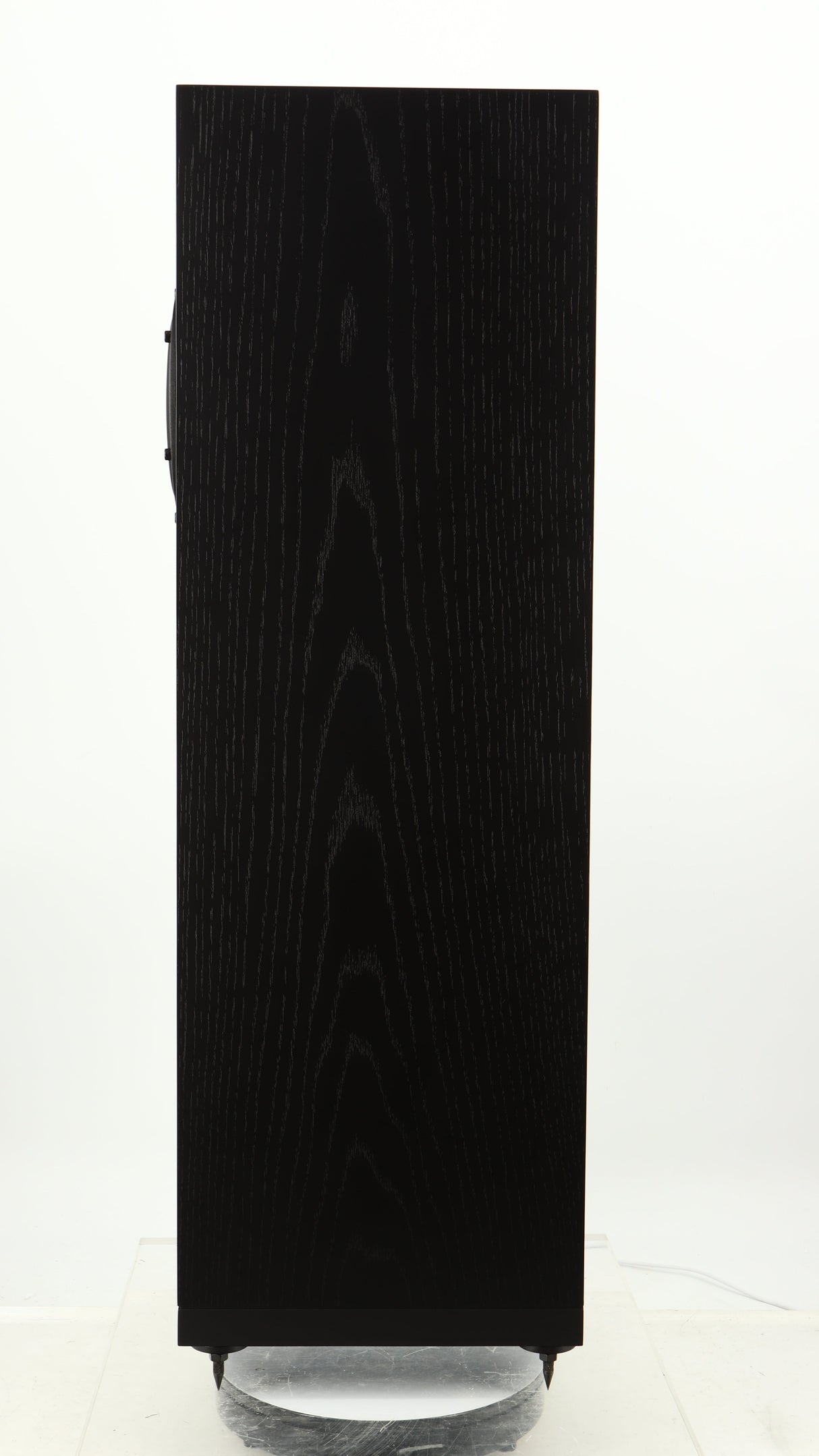 Right side view of a used Spendor A7 Floorstanding Speaker in a black oak finish