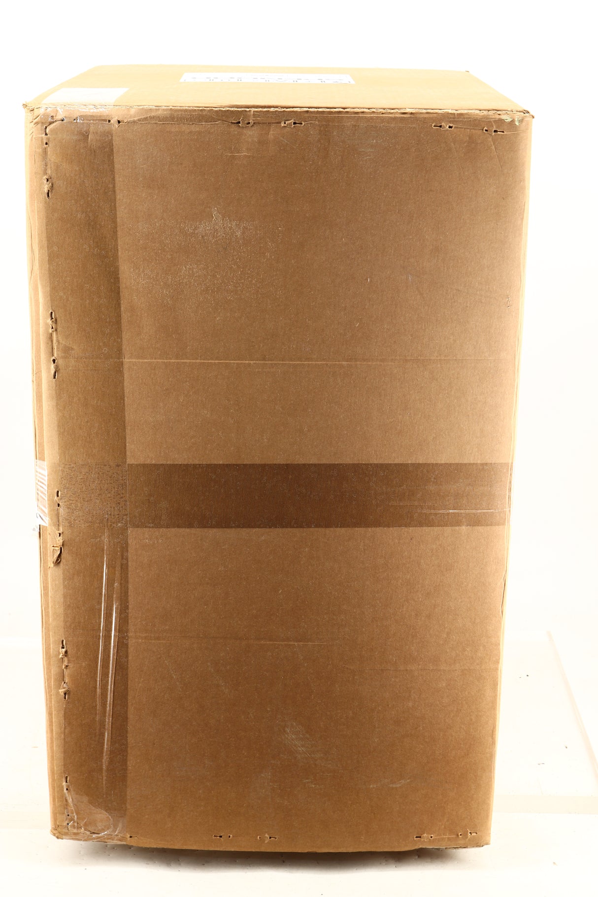 Box of an ex-demo Spendor Classic 100 Standmount Speaker in Walnut finish