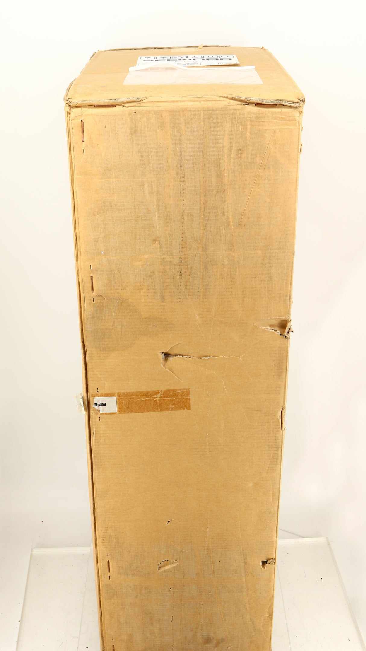 Box for a used Spendor D9.2 Floorstanding Speaker in a black oak finish