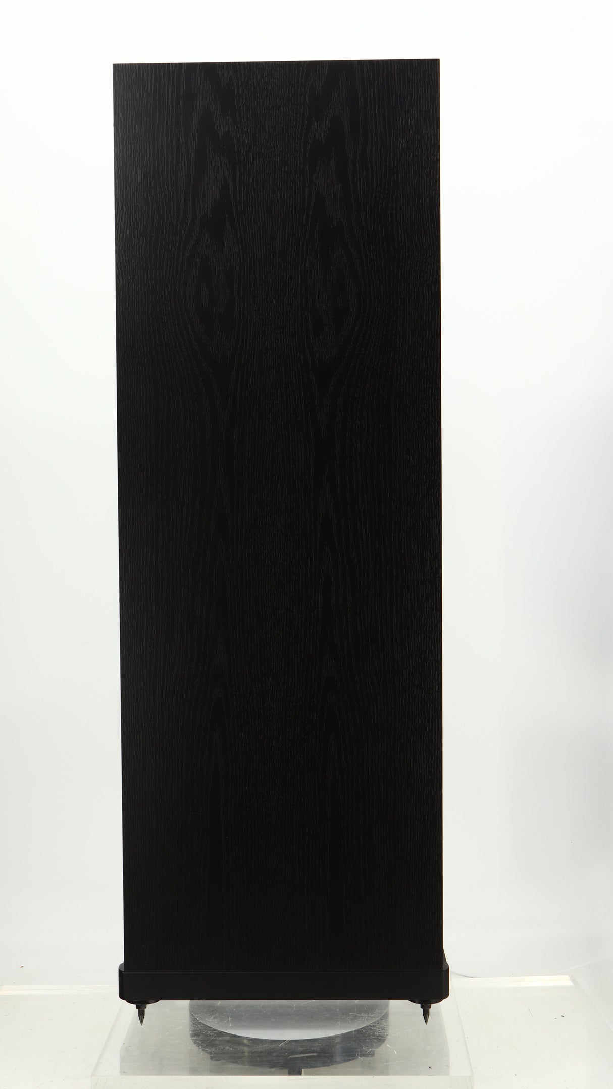 Right side view of a used Spendor D9.2 Floorstanding Speaker in a black oak finish