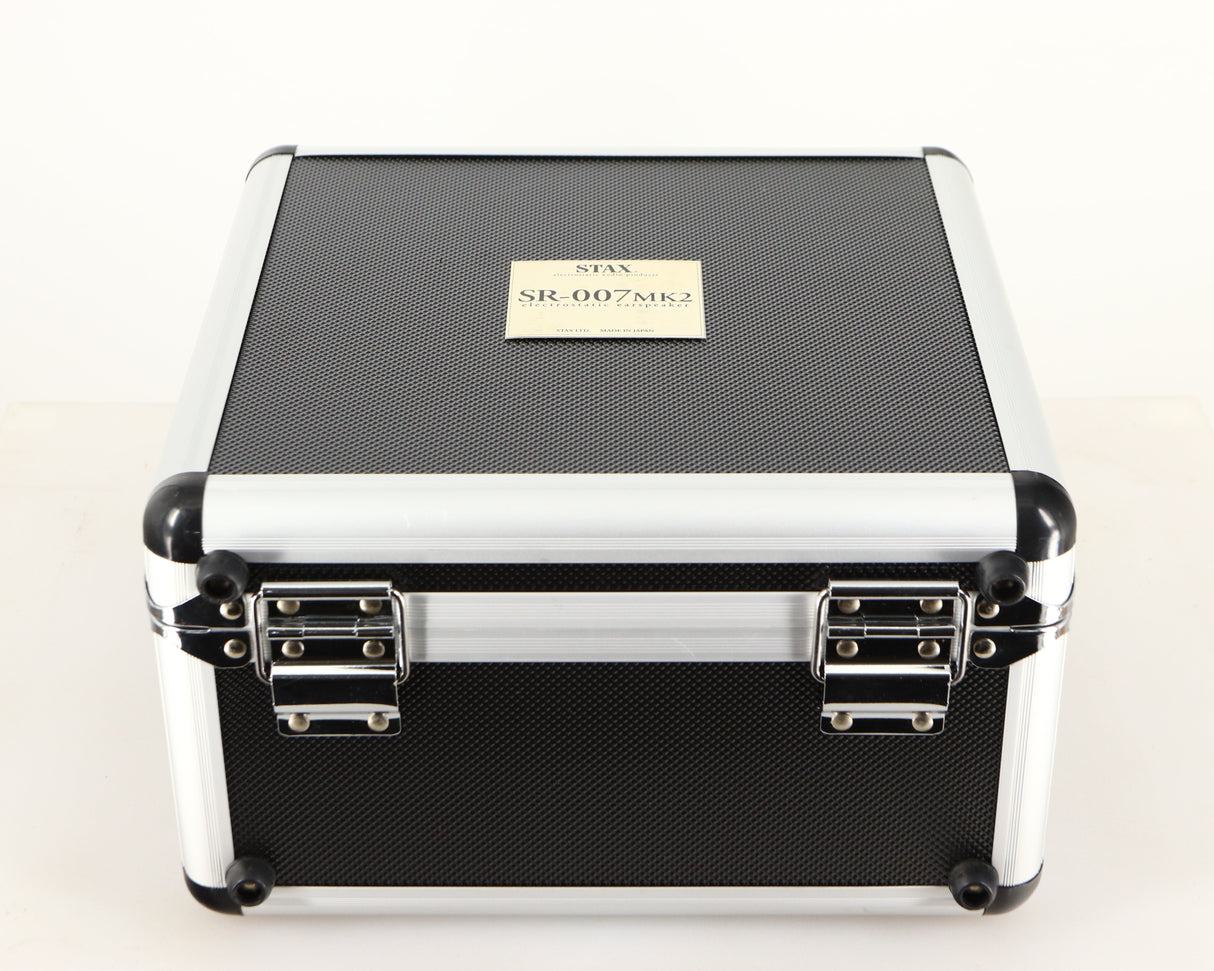 Case for used Stax SR-007 MK2 Electrostatic Headphones in a black finish