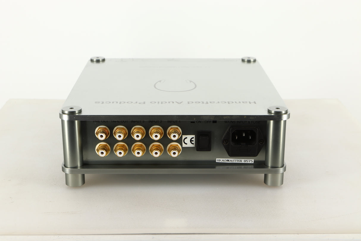 Rear view of a used Sugden Bijou Headmaster Headphone / Pre Amplifier