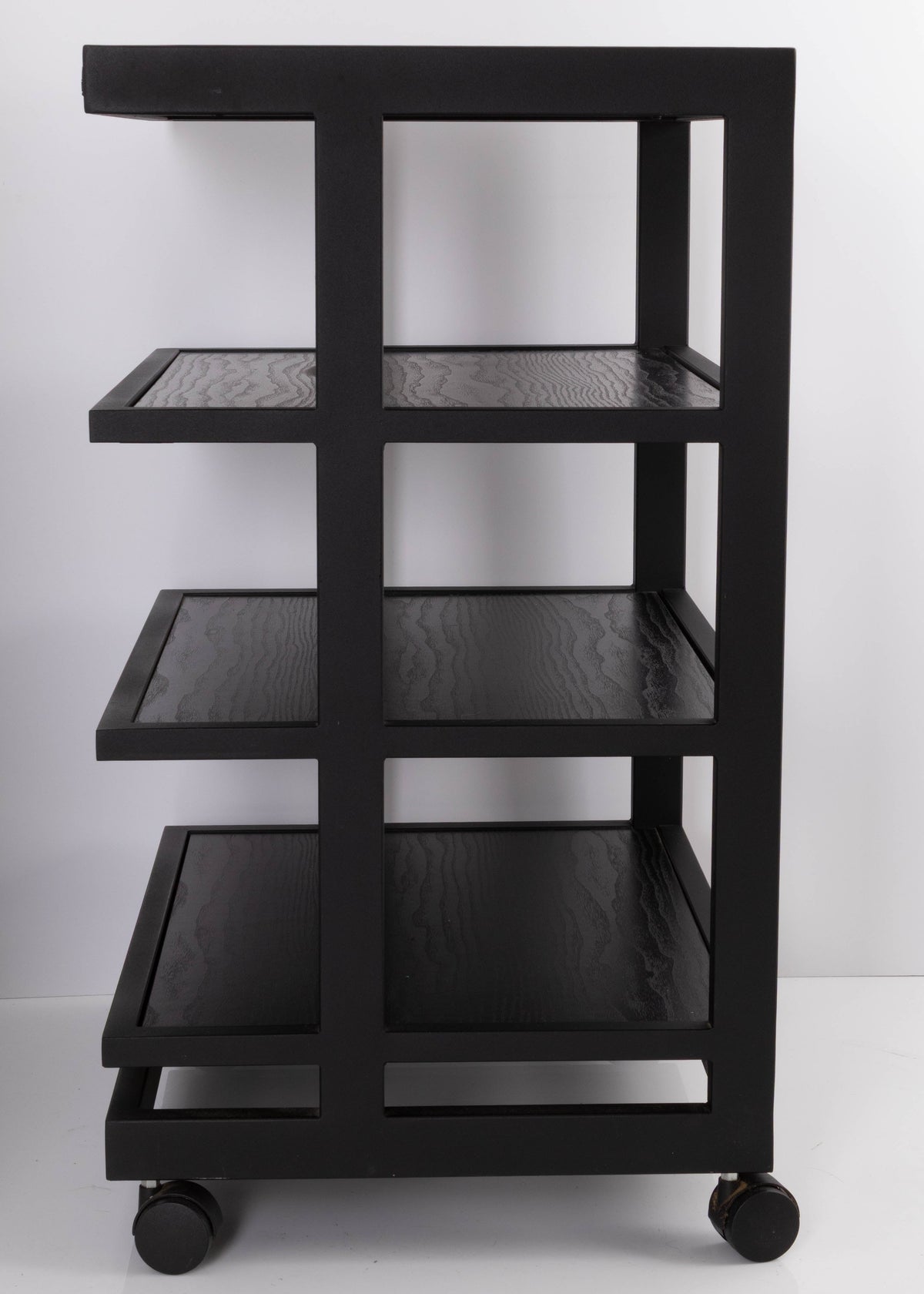 Right side view of a used Target 3 Shelf Hifi Stand W/ Castors in a Black finish