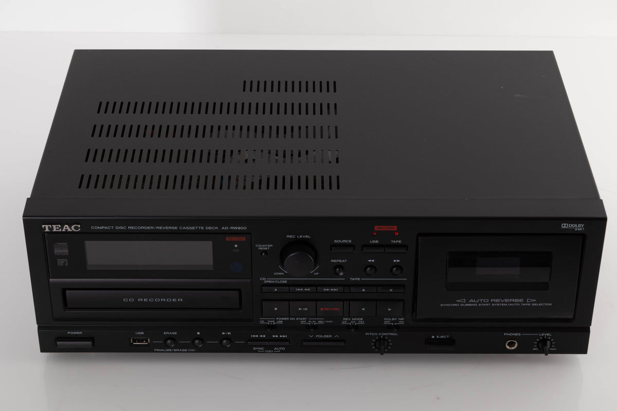 Top view of a used TEAC AD-RW900 CD Cassette Recorder
