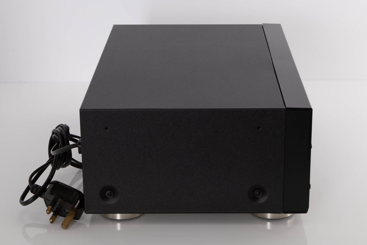 Left side view of a used TEAC V-1050 Cassette Deck in a Black finish