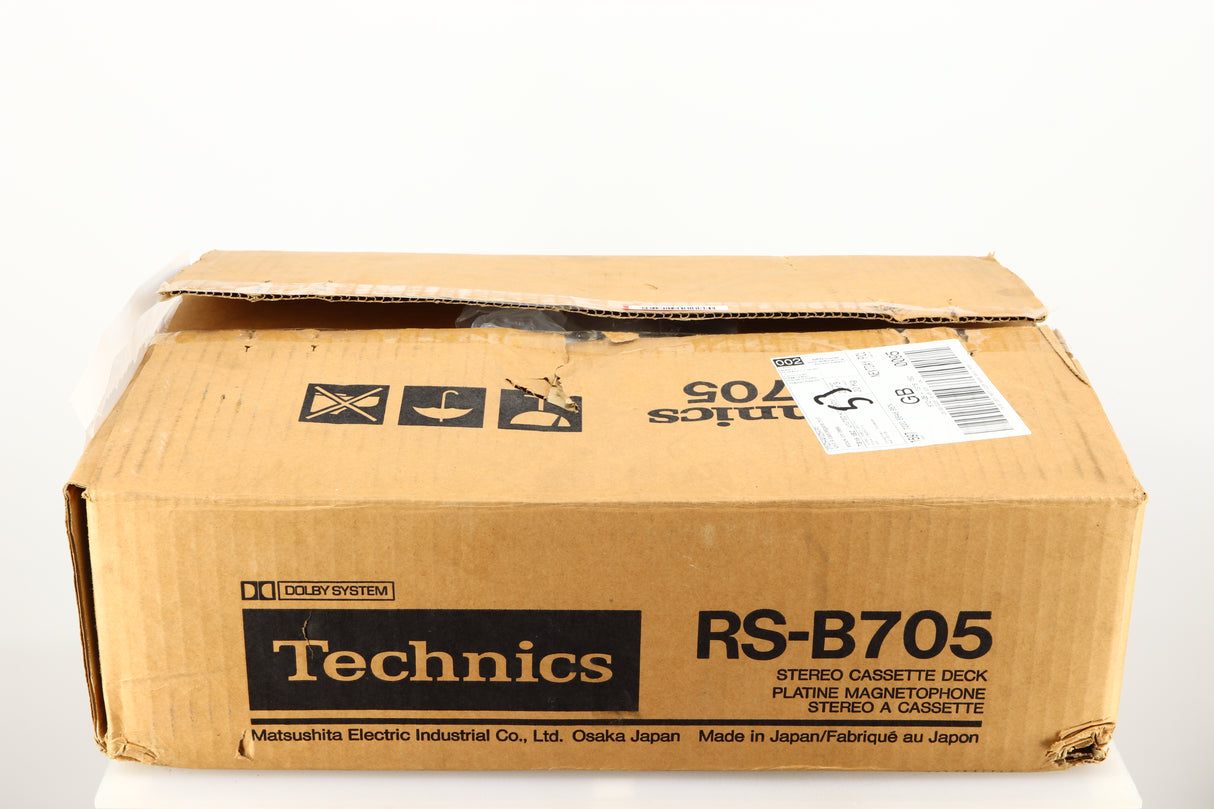 Box of a used Technics RS-B705 Cassette Deck