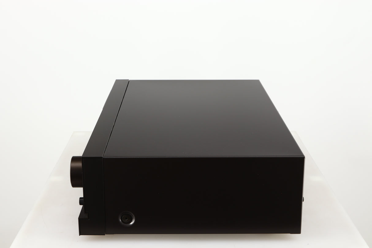 Right side view of a used Technics RS-B705 Cassette Deck in a black finish