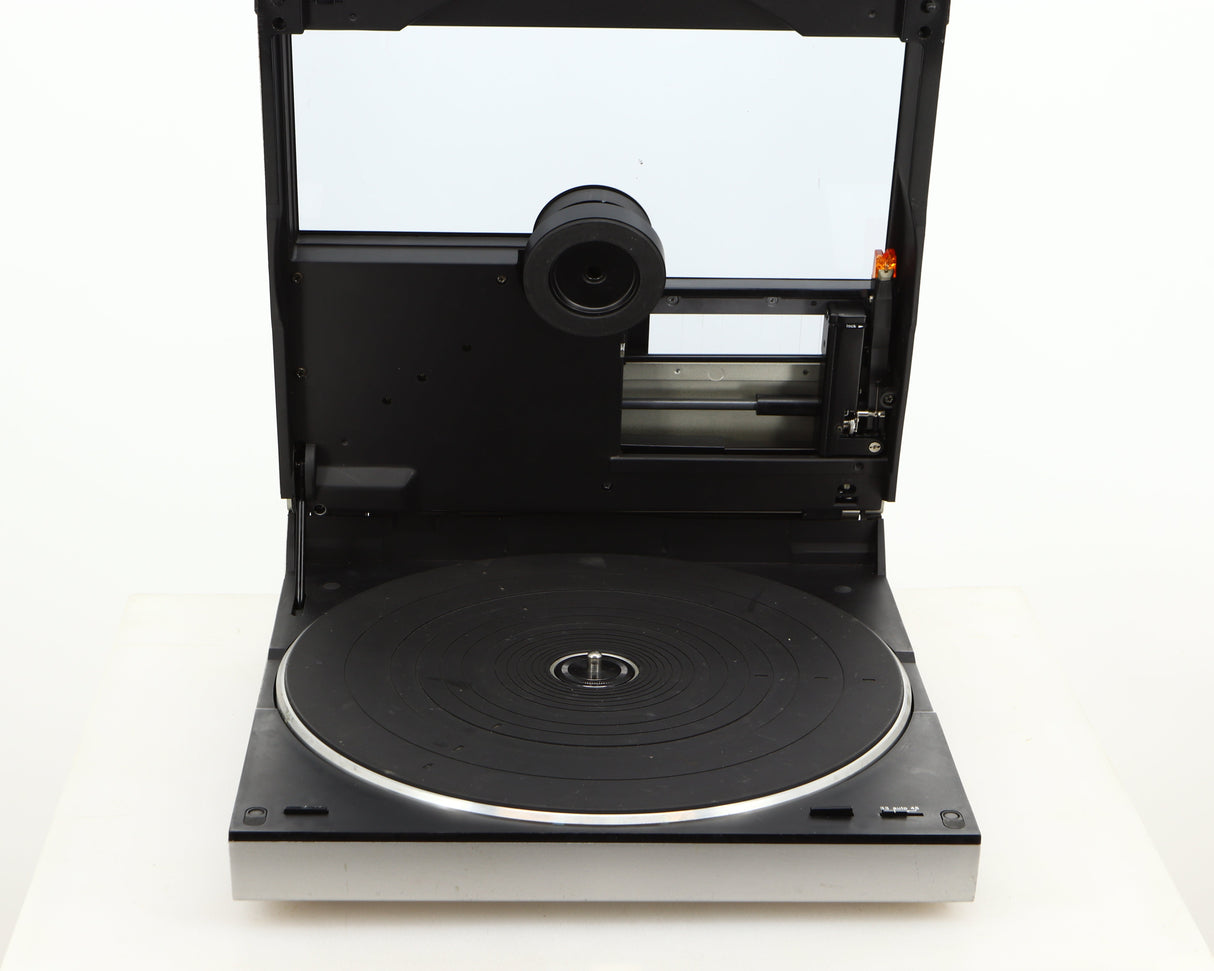 Front view of a used Technics SL-10 Turntable in a silver finish