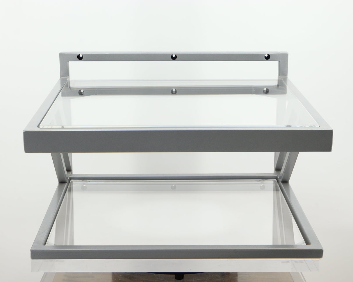 Front view of a used TTW Turntable Wall Mount in a silver finish
