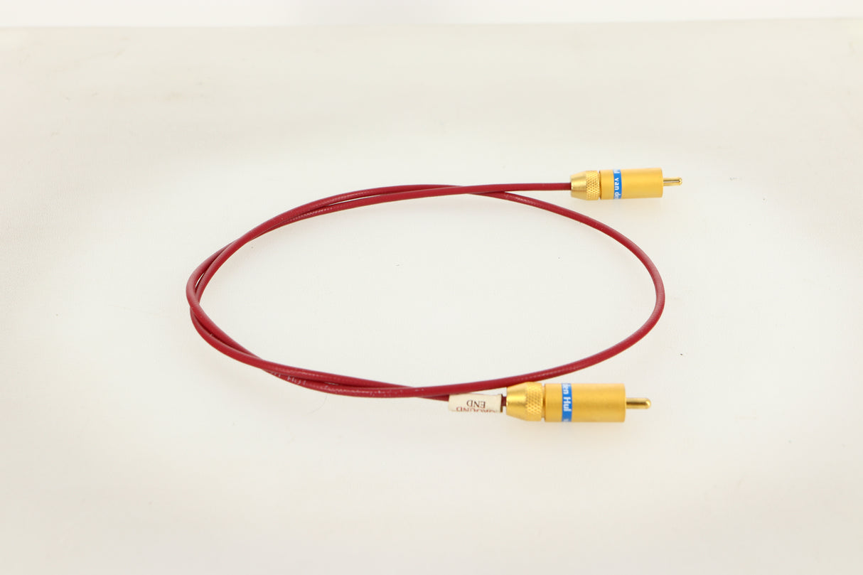 Side view of a used Van Den Hul The Orchid RCA-RCA Interconnect 0.8m