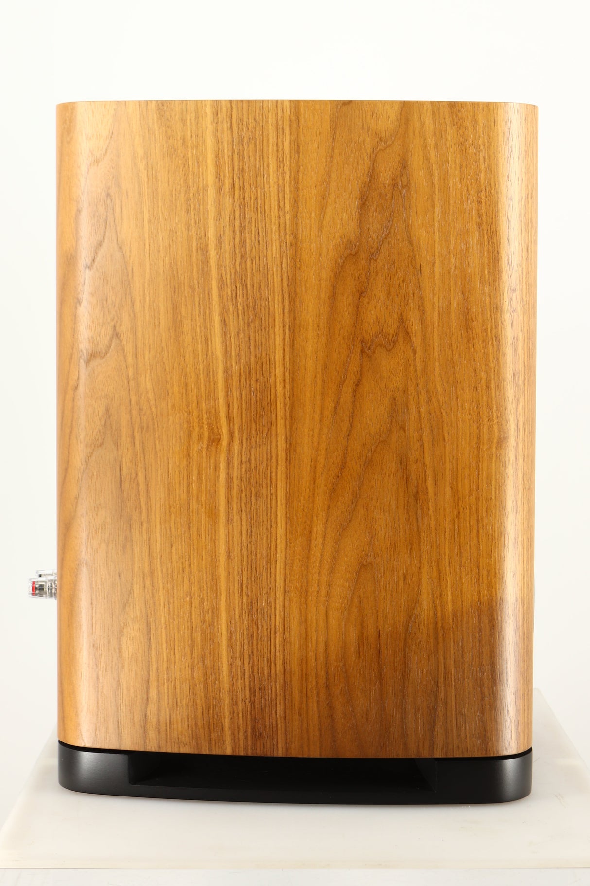 Left side view of a used Wharfedale EVO 5.2 Standmount Speaker in a walnut finish