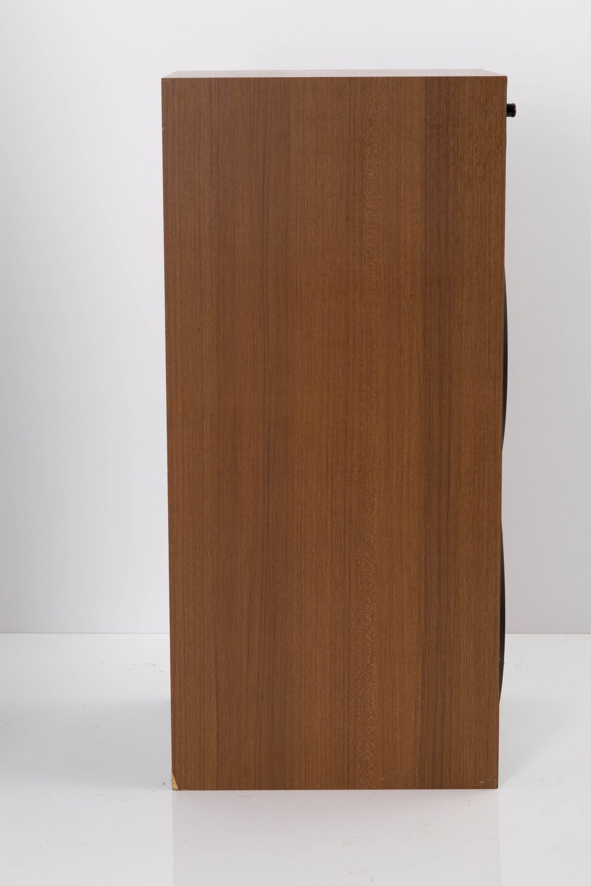 Side view of a used Wharfedale Laser 120 Standmount Speaker in Teak finish