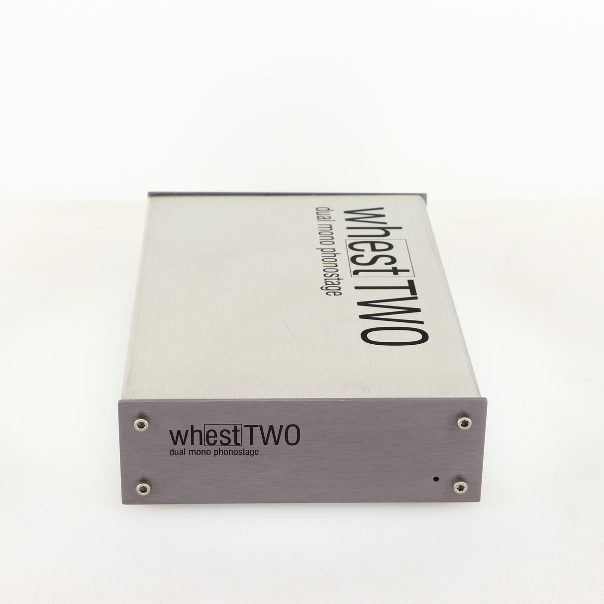 Front view of a used Whest TWO MM/MC Phonostage in a silver finish