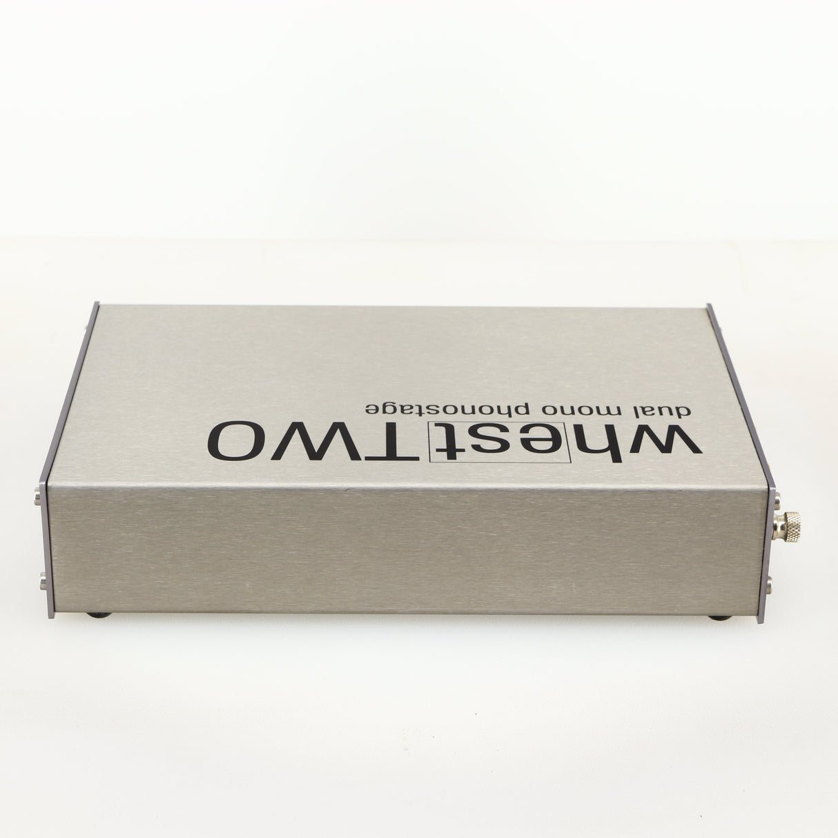 Right side view of a used Whest TWO MM/MC Phonostage in a silver finish