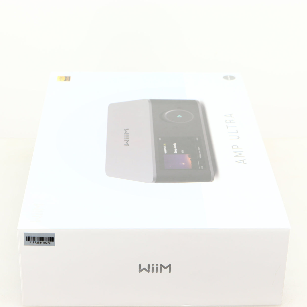 Box for a used Wiim Amp Ultra Streaming Amplifier in a grey finish