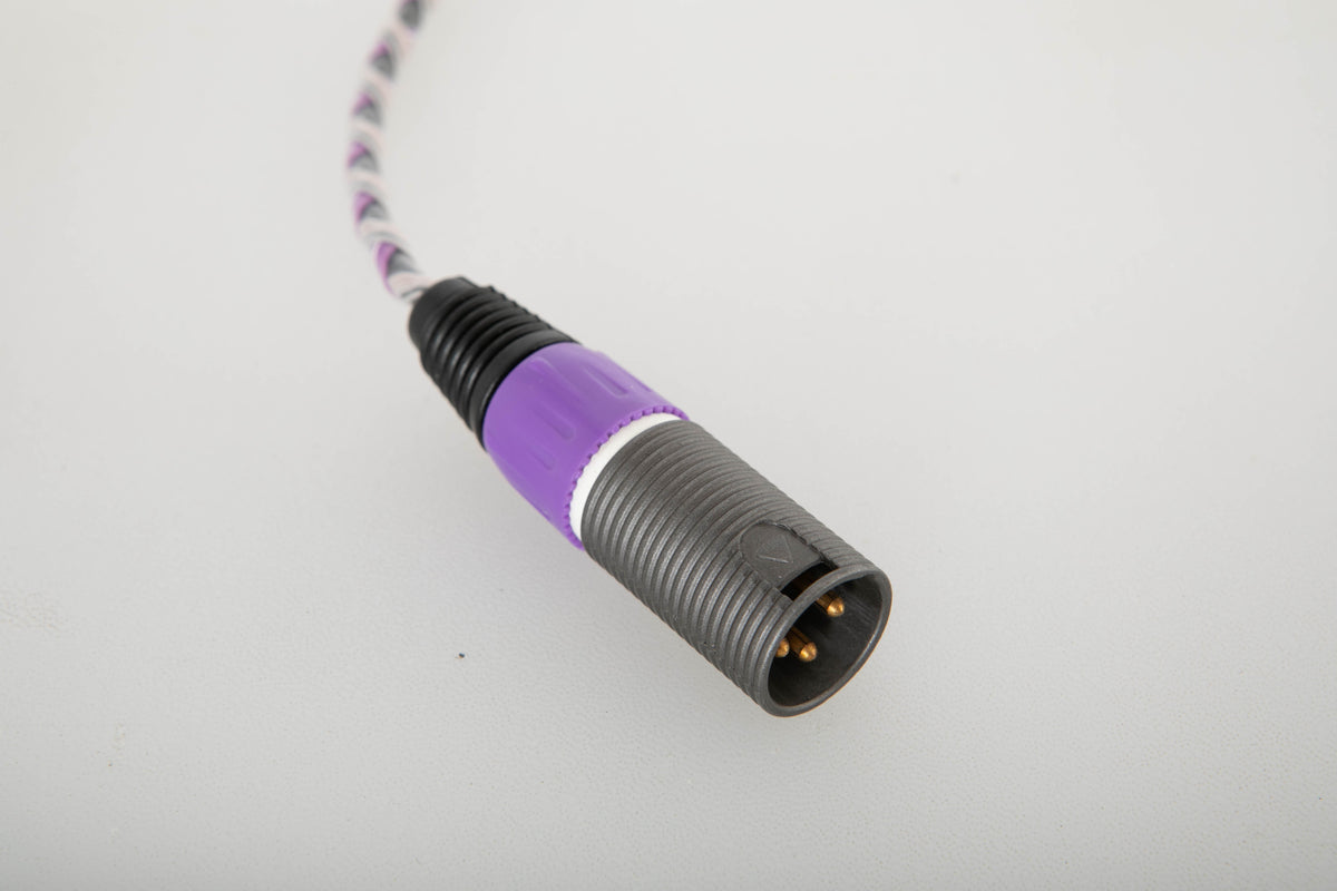 Close up view of a used XLO Electric Ultra Plus UP4B AES/EBU 0.5m Balanced Digital Interconnect Cable