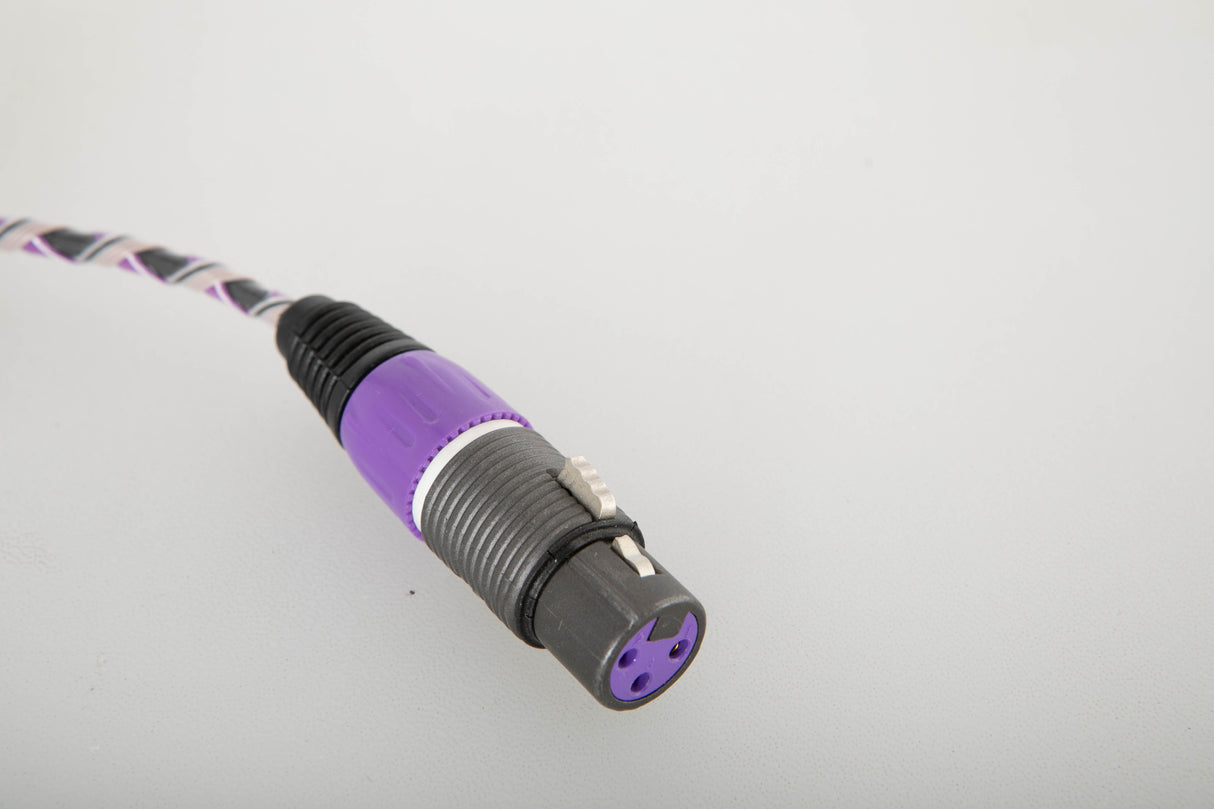 Close up view of a used XLO Electric Ultra Plus UP4B AES/EBU 0.5m Balanced Digital Interconnect Cable