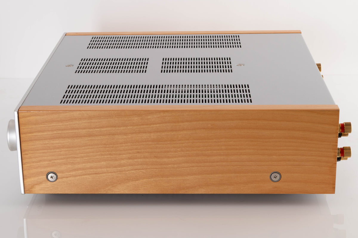 Right side view of a used Yamaha A-S2000 Integrated Amplifier in a Silver finish