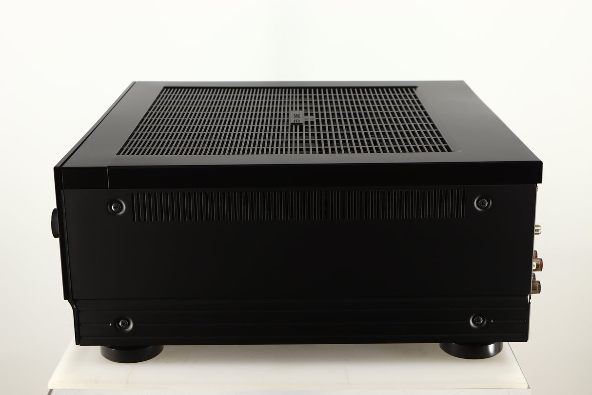 Right side view of a used Yamaha RX-A8A Aventage AV Receiver in a black finish