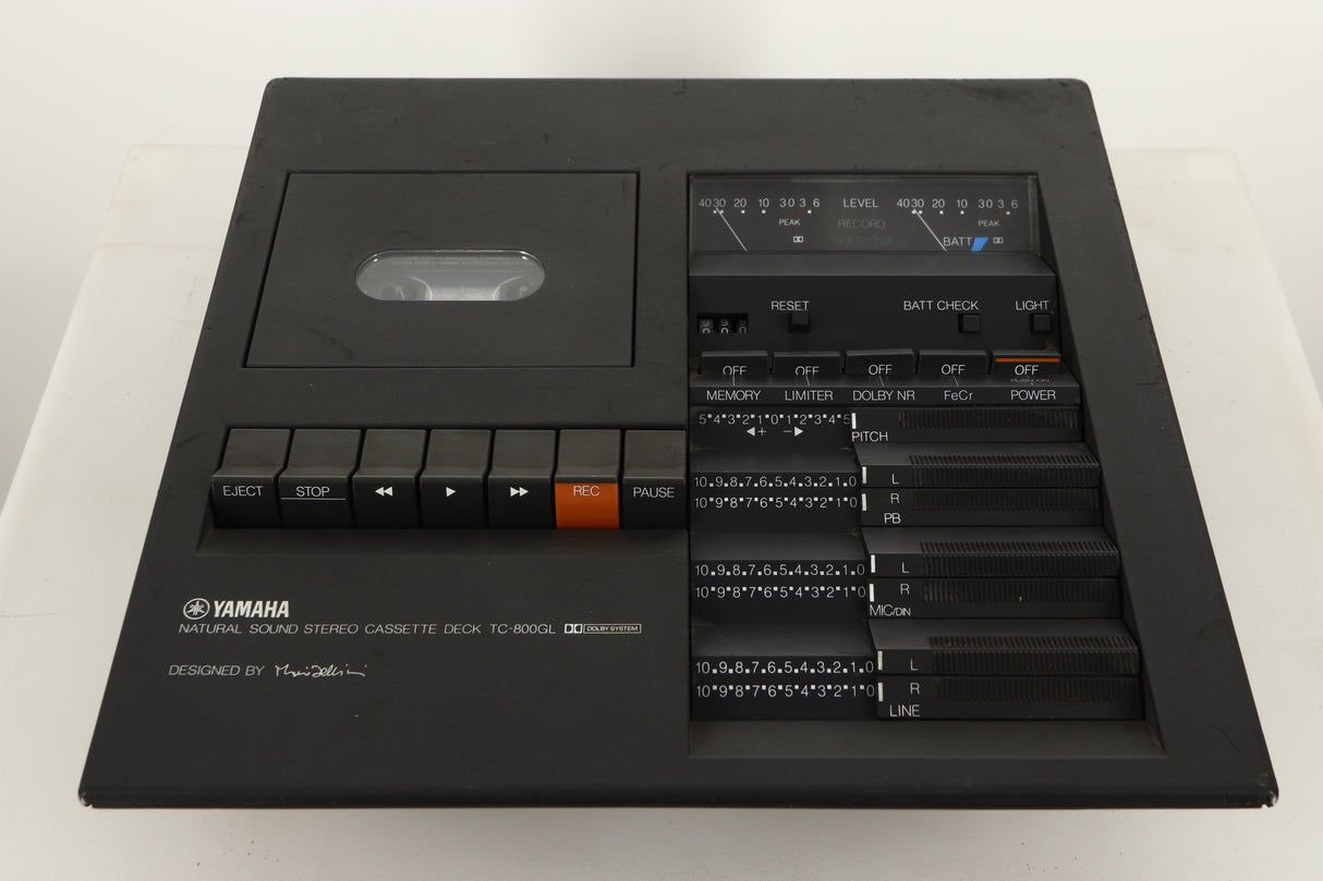 Top view of a used Yamaha TC-800GL Cassette Deck
