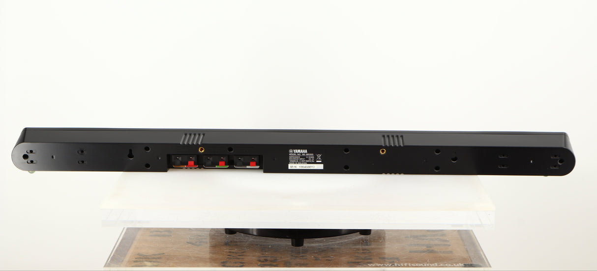 Rear view of a used Yamaha YHT-S400 Soundbar in a black finish