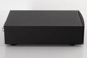 Left side view of a used Naim Hicap DR Power Supply in a Black finish