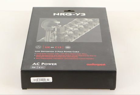Box for a used Audioquest NRG-Y3 Mains Cable 2.0m