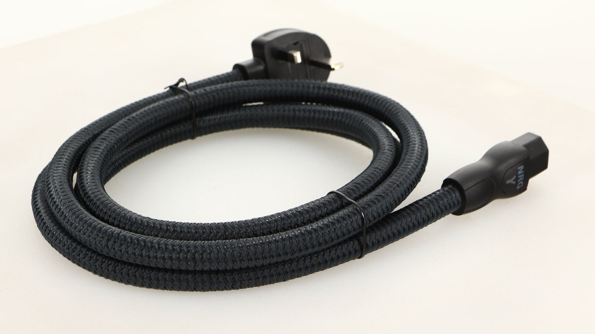 Rear left angle of a used Audioquest NRG-Y3 Mains Cable 2.0m 