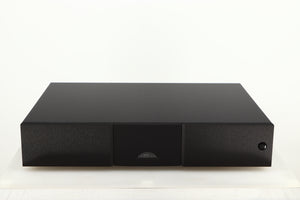 Front view of a used Naim CD555PS DR Power Supply in a black finish