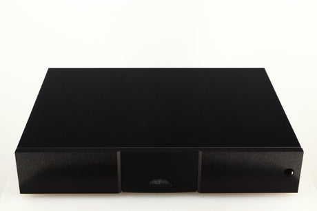 Top of a used Naim CD555PS DR Power Supply in a black finish