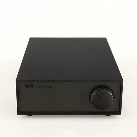 Front view of a used Naim Hicap Power Supply in a black finish