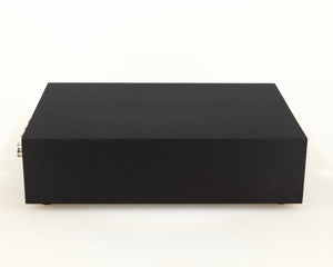 Left side view of a used Naim Hicap Power Supply in a black finish