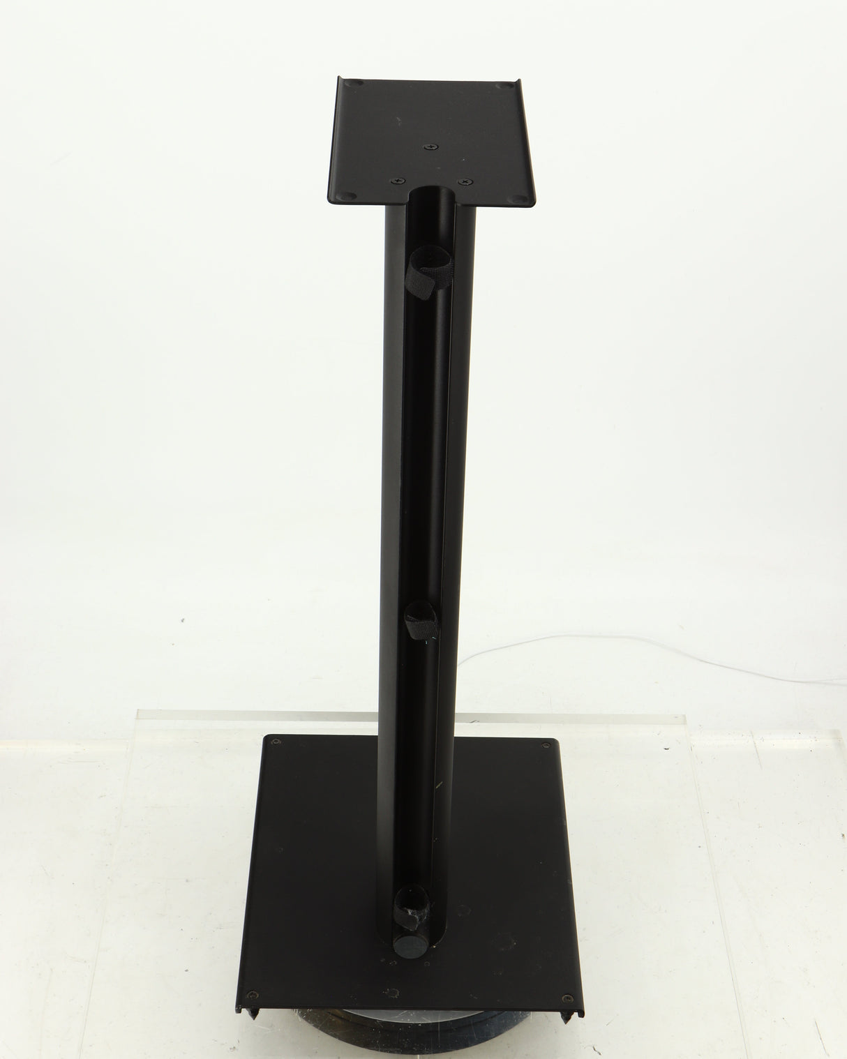 Top of a used Q Acoustics 3000 Series Speaker Stands (3010) in a black finish showing rear