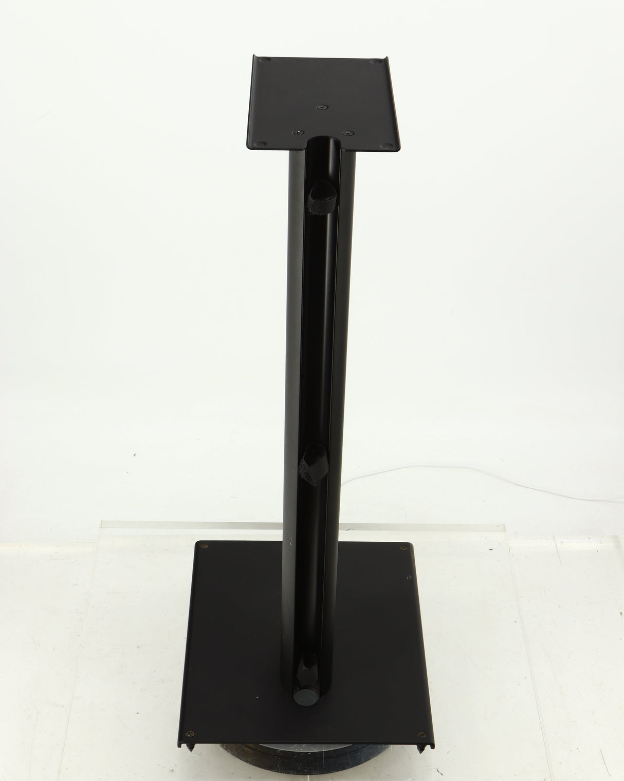 Top of a used Q Acoustics 3000 Series Speaker Stands (3010) in a black finish showing rear