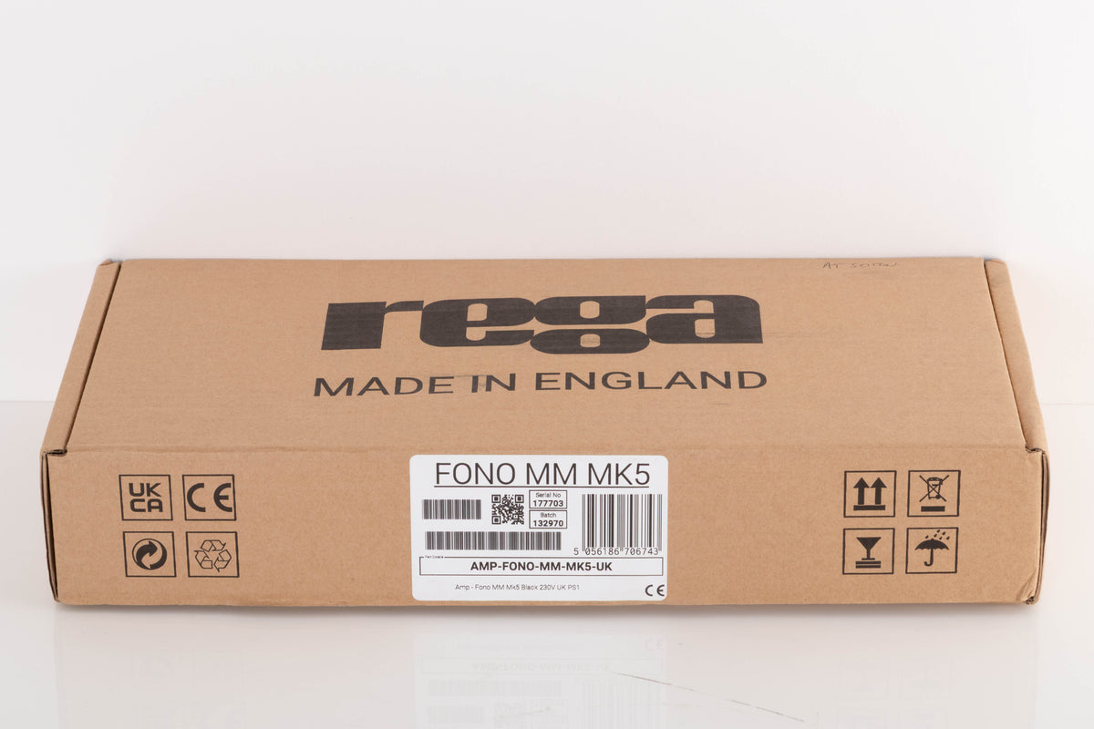 Box for a used Rega FONO MM MK5 Phonostage in a Black finish