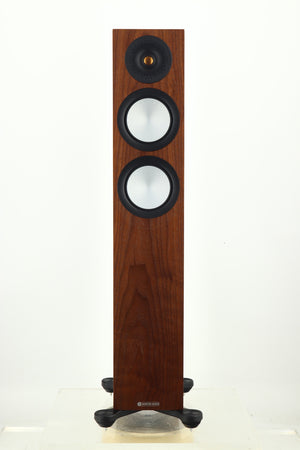 Monitor Audio Silver 200 7G Floorstanding Speakers - Natural Walnut