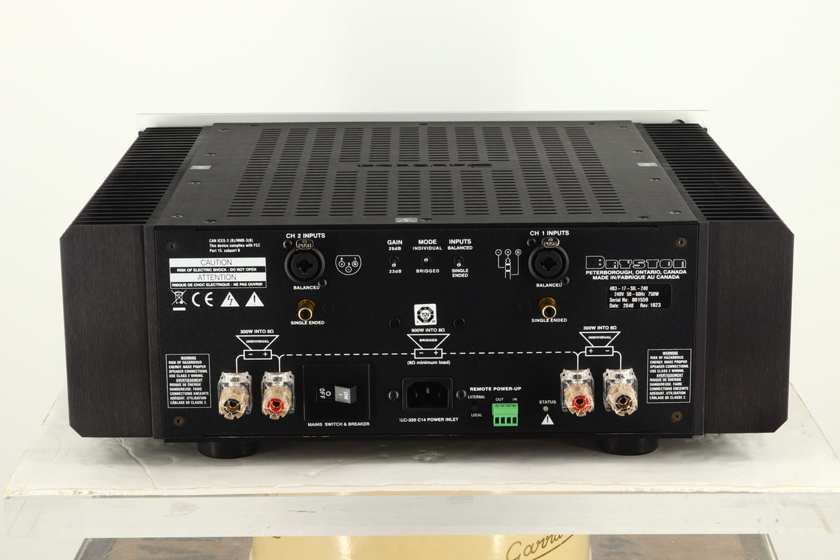 Bryston 4B³ Power Amplifier - Silver