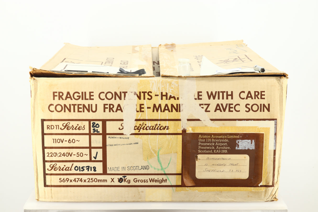 Ariston RD80 SL Turntable / Linn Basik LV-V Tonearm