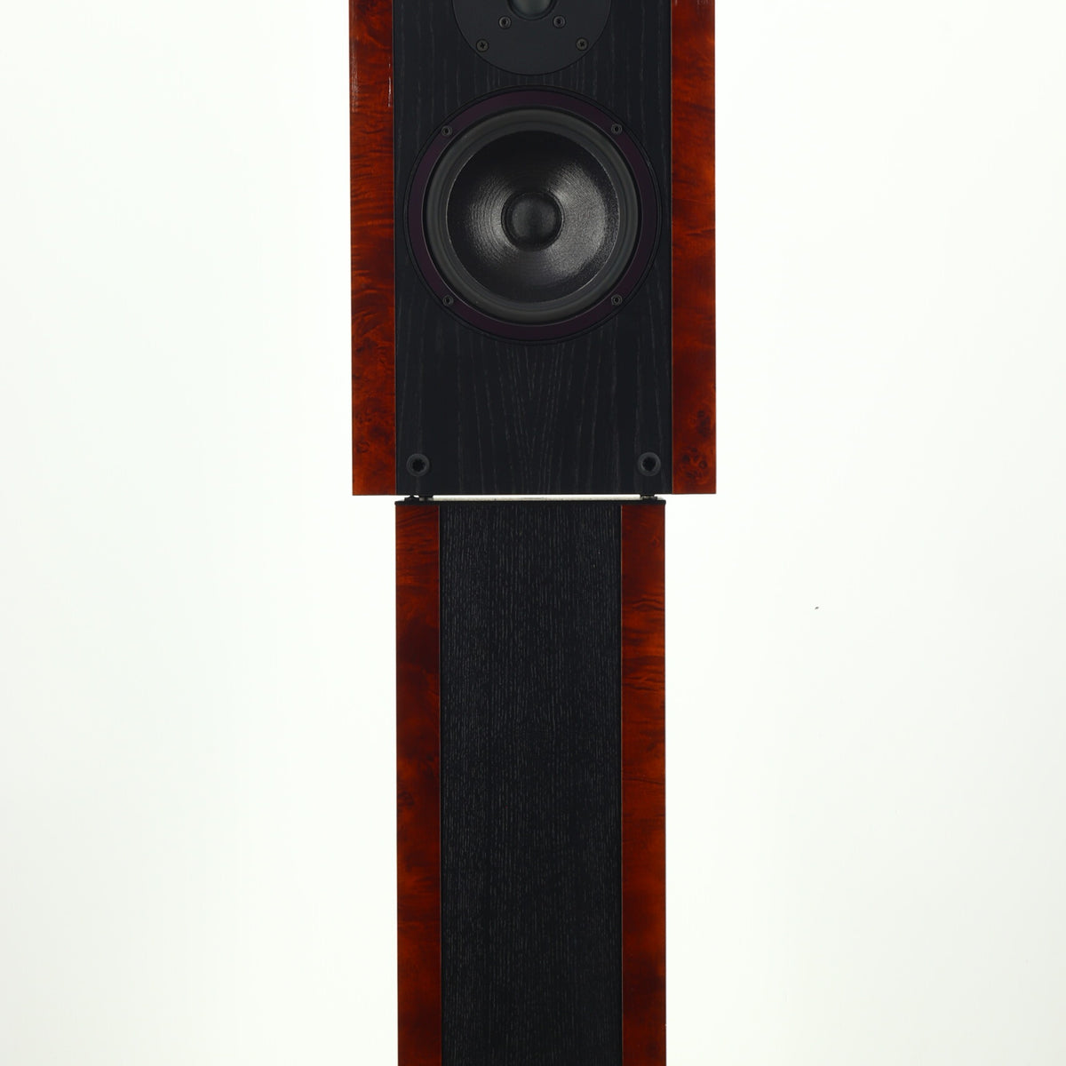 Heybrook Quartet Loudspeakers - Black/Walnut & Stands – 2ndhandhifi.co.uk