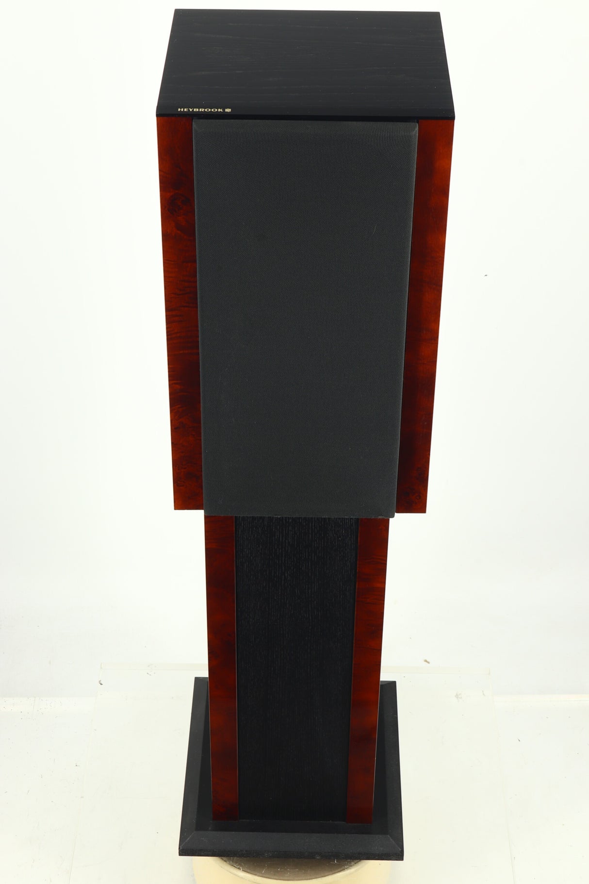 Heybrook Quartet Loudspeakers - Black/Walnut & Stands