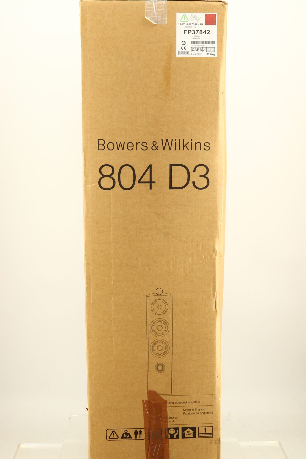 B&W 804 D3 Floorstanding Speakers - Rosewood