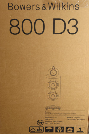 B&W 800 D3 Floorstanding Speakers - Gloss Black